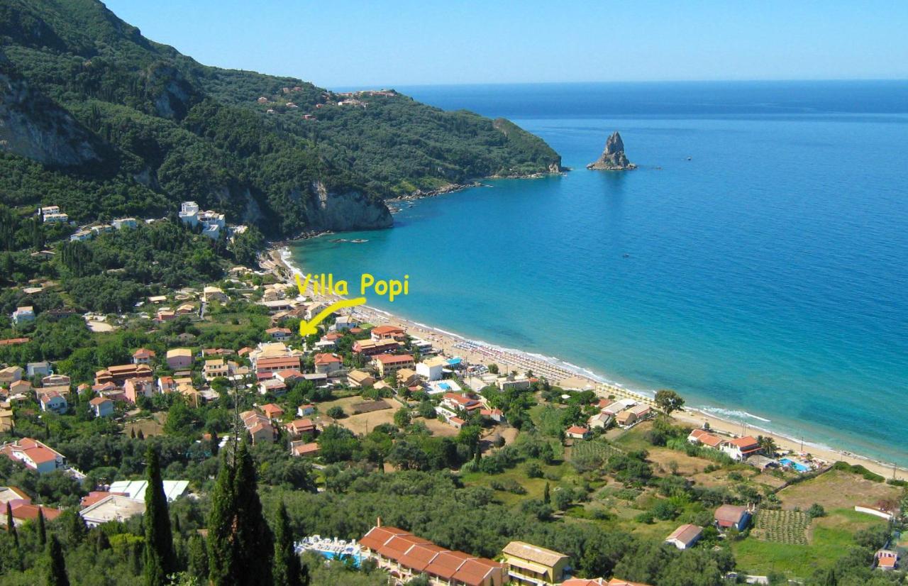 Villa Popi On The Beach Of Agios Gordios Agios Gordios  Ngoại thất bức ảnh